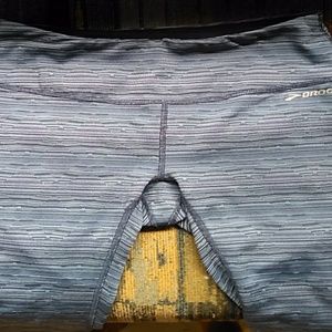 Brooks Women Blue Equilibrium Athletic Capris S P